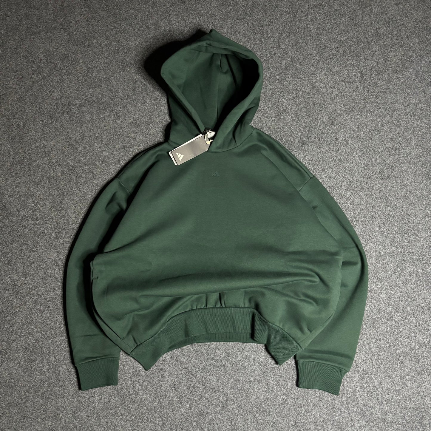 Adidas basketball one fl hoodie mineral green