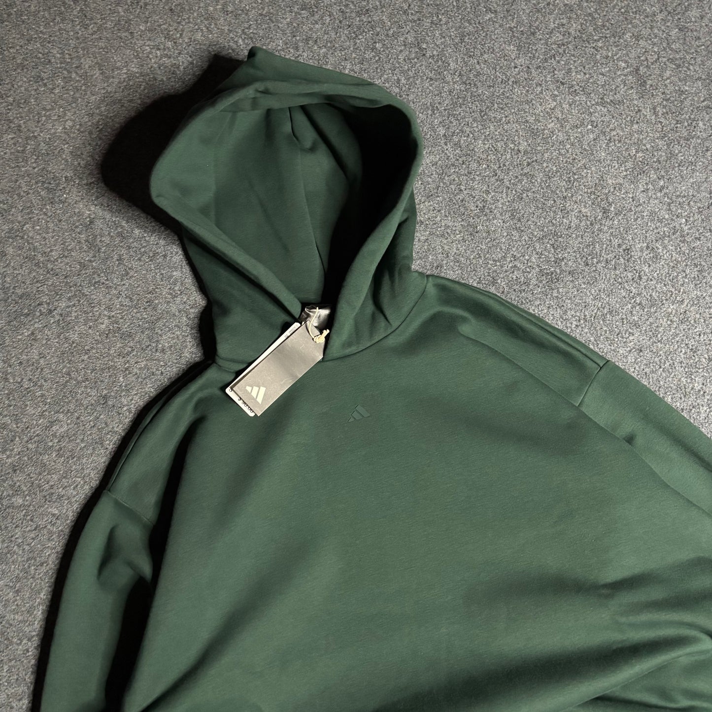 Adidas basketball one fl hoodie mineral green