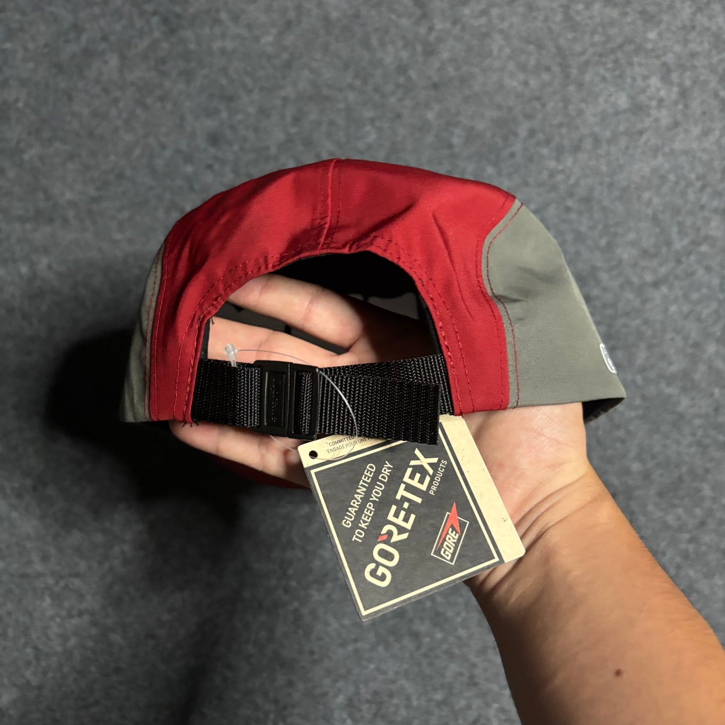 Supreme goretex camp cap red