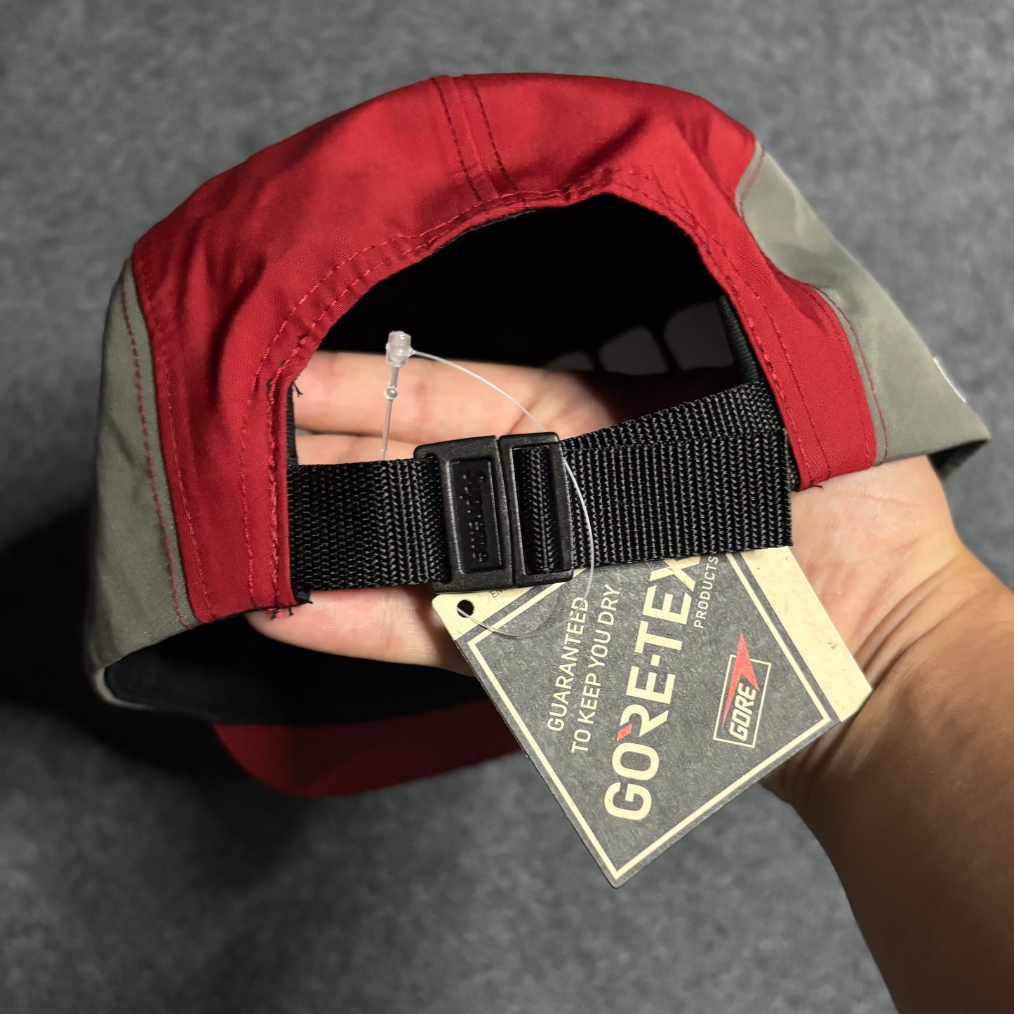 Supreme goretex camp cap red