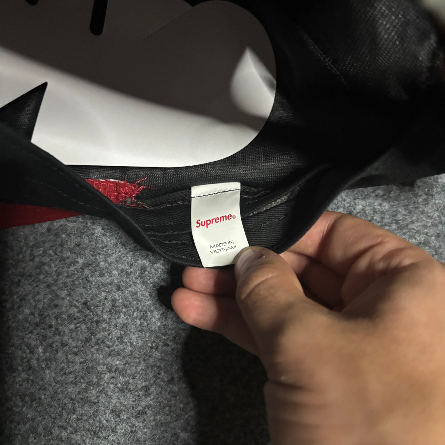 Supreme goretex camp cap red