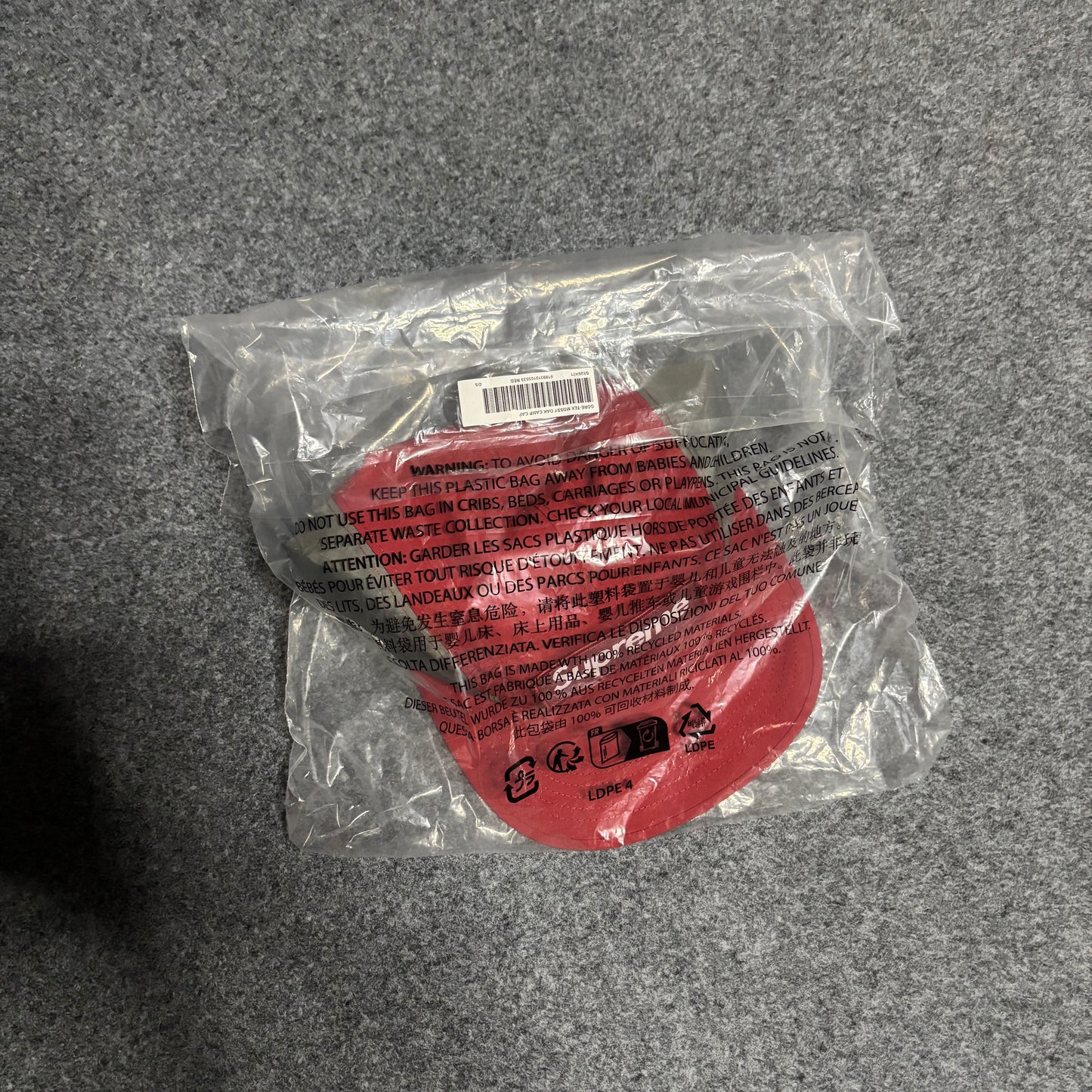 Supreme goretex camp cap red