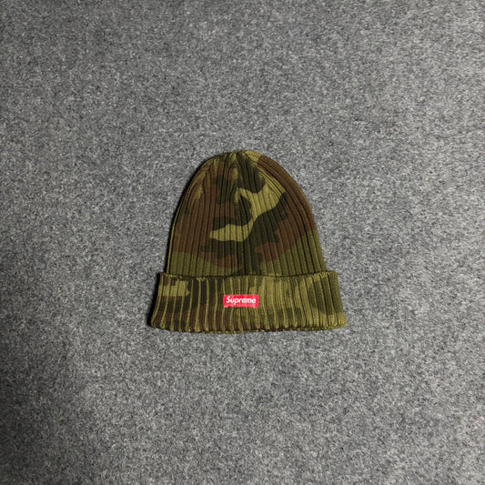 Supreme overdyed woodland camo beanie