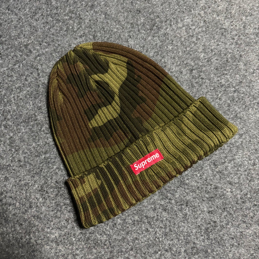 Supreme overdyed woodland camo beanie