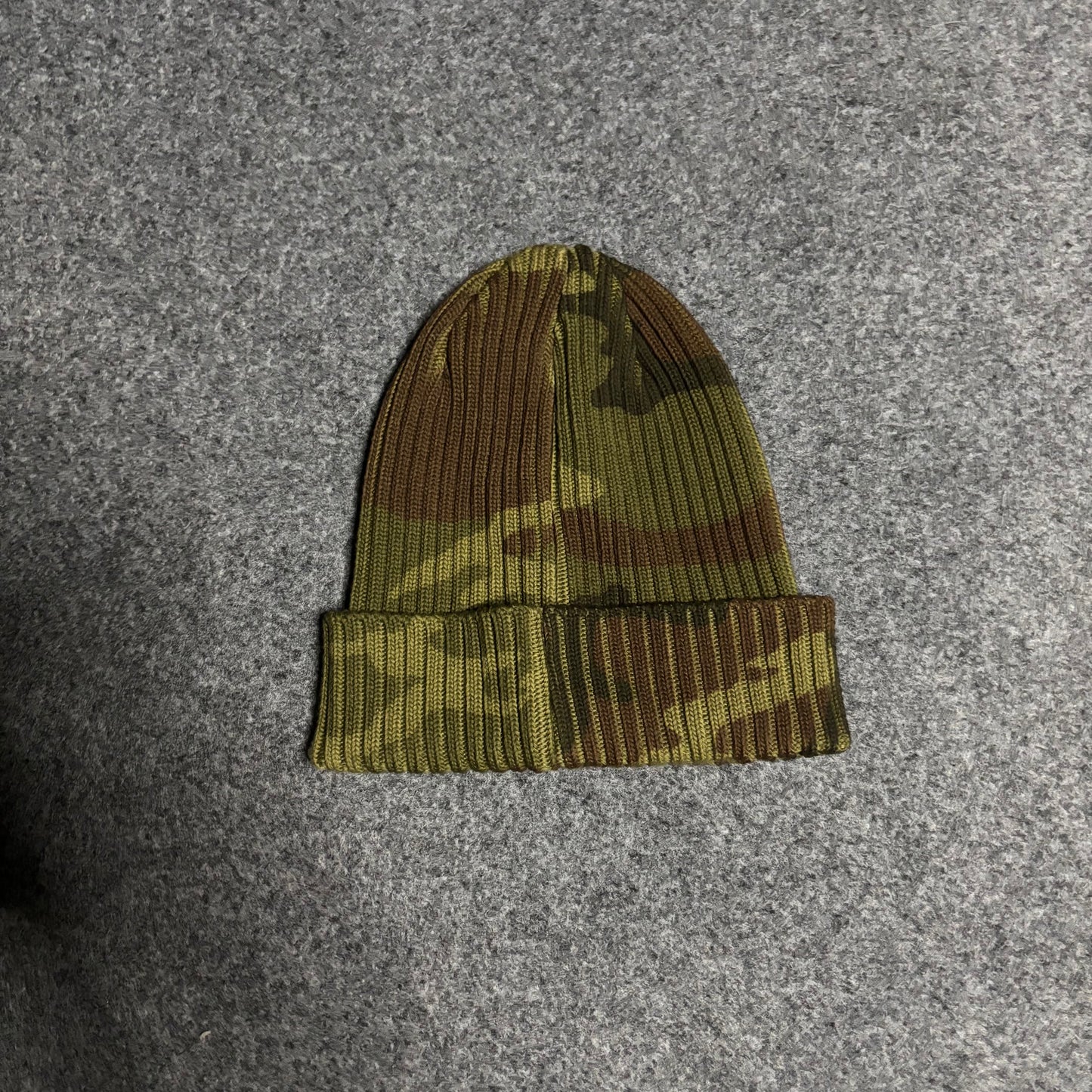 Supreme overdyed woodland camo beanie