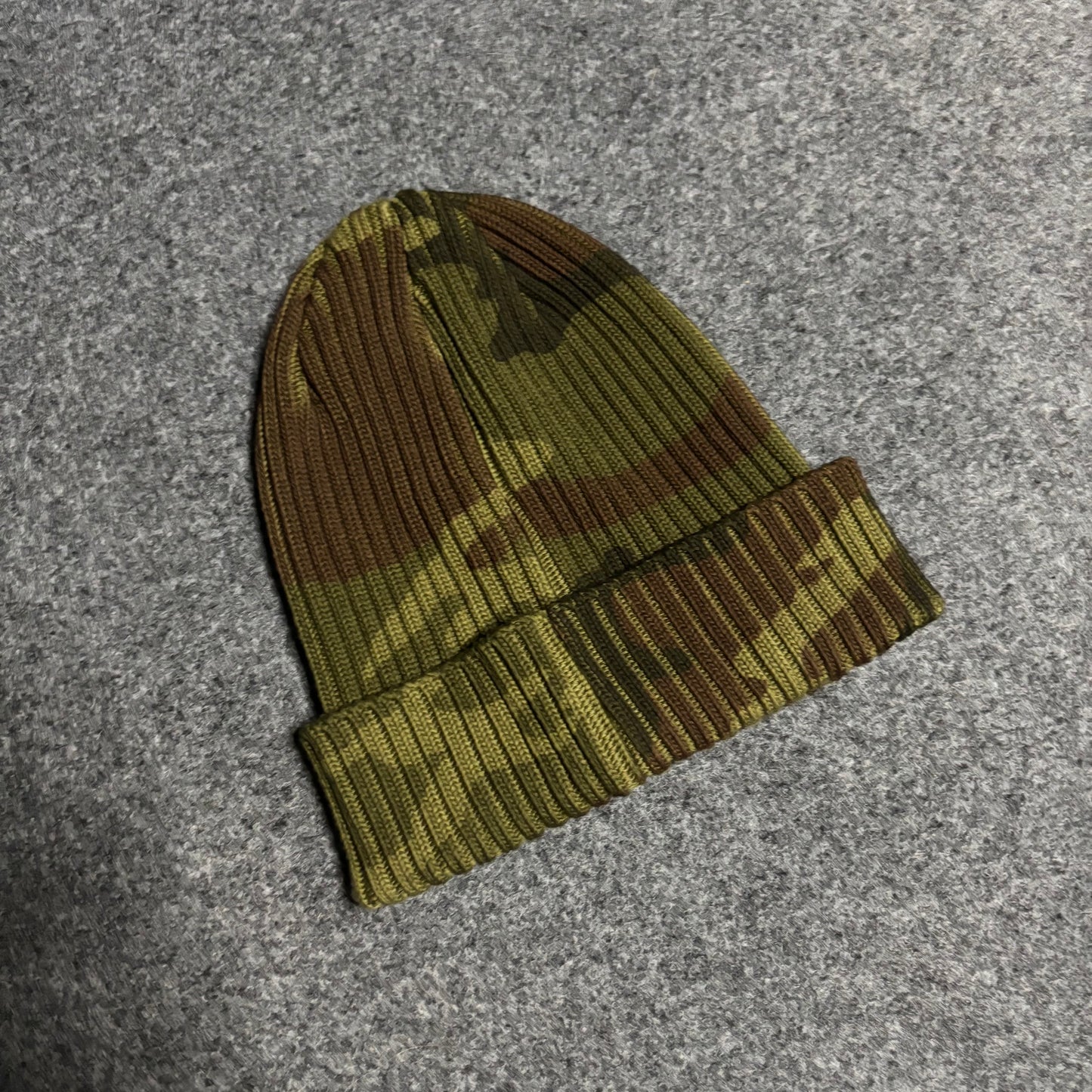 Supreme overdyed woodland camo beanie