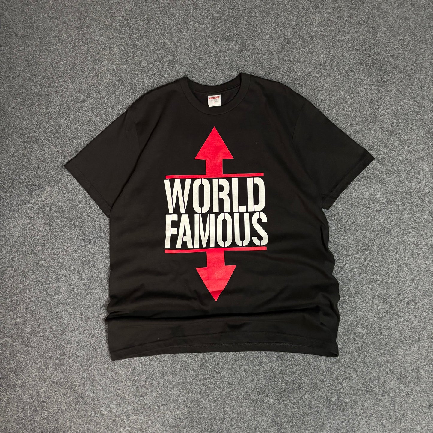 Supreme world famous tee black