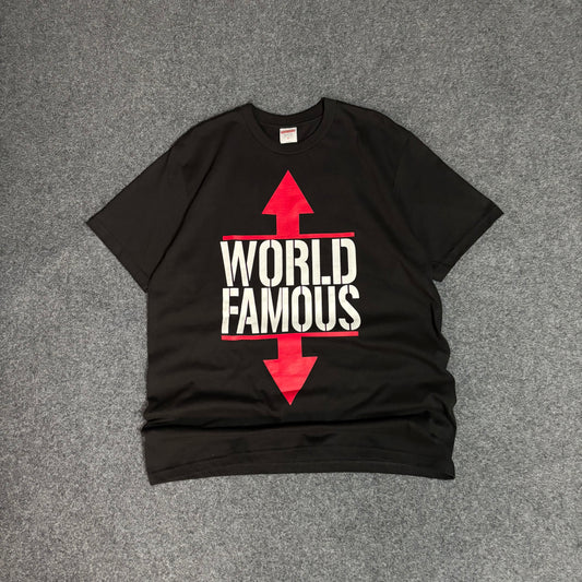 Supreme world famous tee black