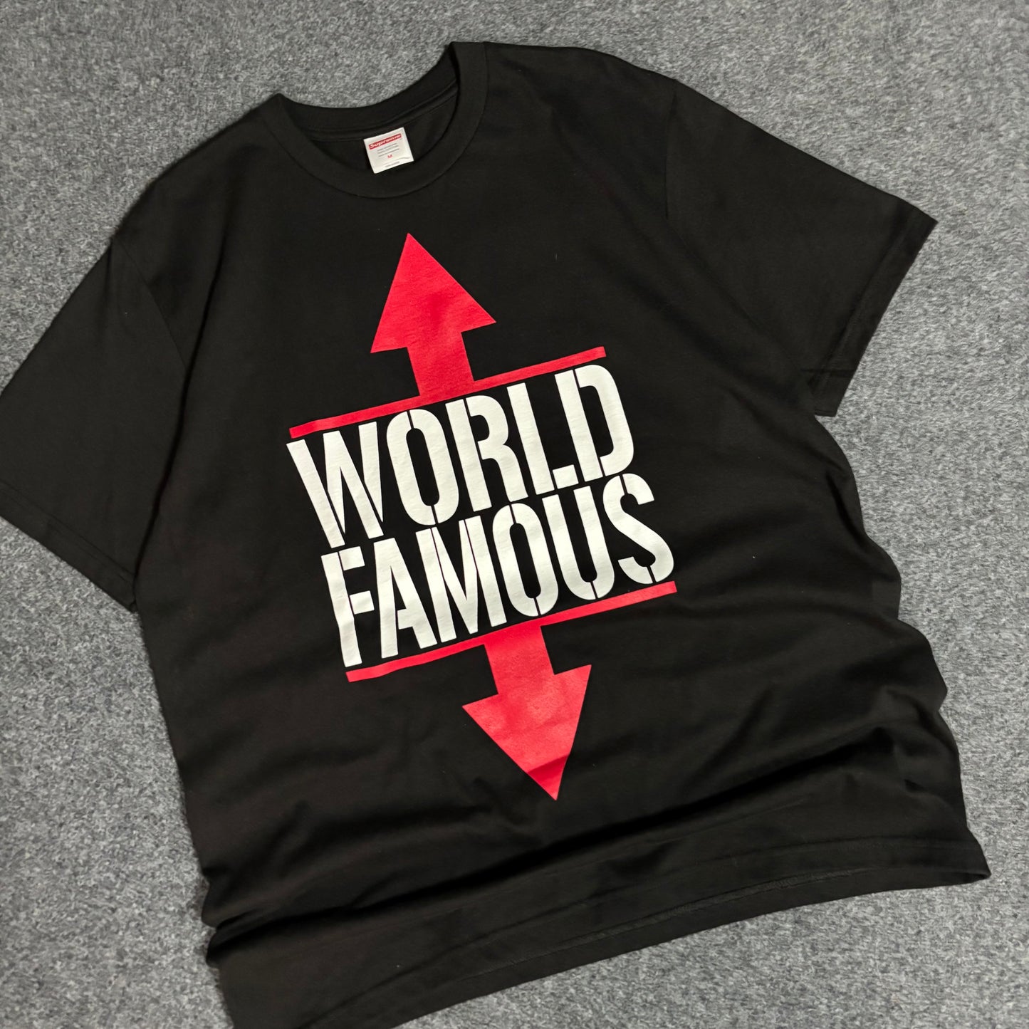 Supreme world famous tee black