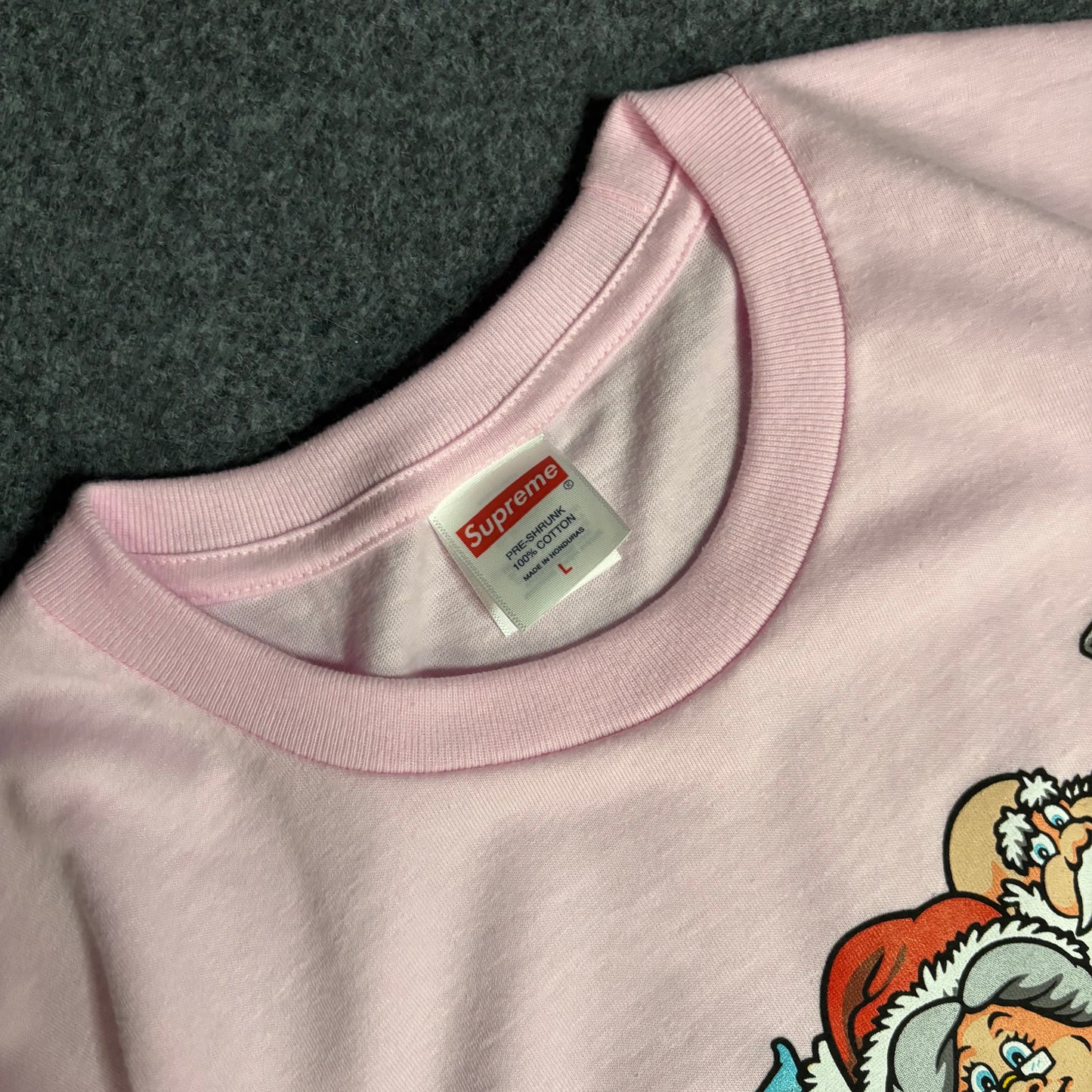 Supreme naughty tee pink