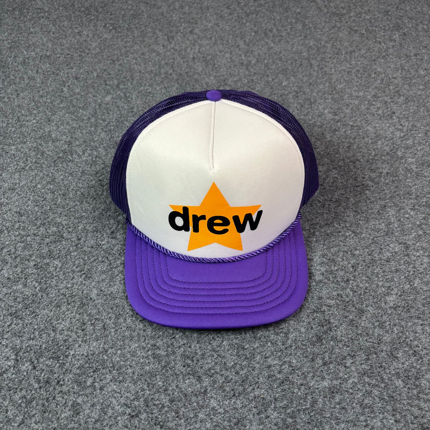 Drew House star purple trucker hat