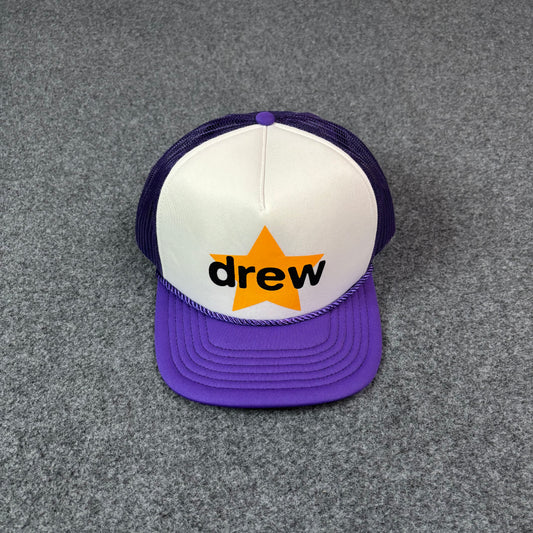 Drew House star purple trucker hat