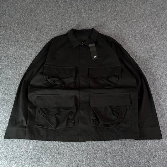 Y-3 Adidas pocket overshirt black