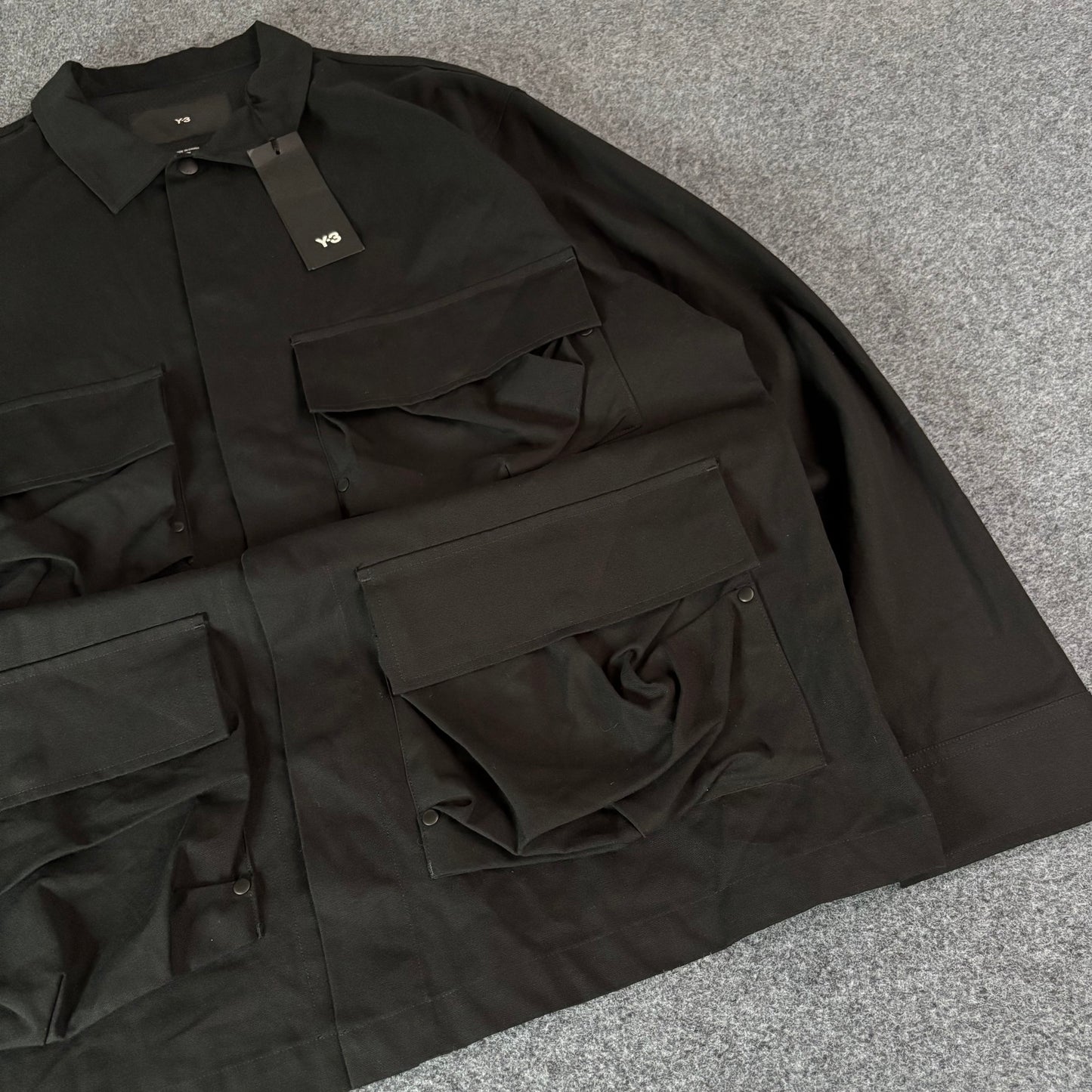 Y-3 Adidas pocket overshirt black