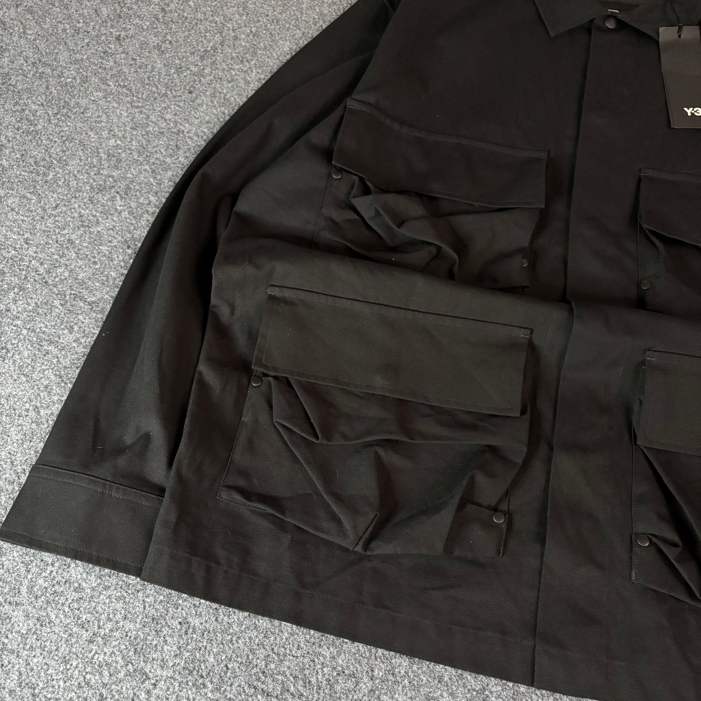 Y-3 Adidas pocket overshirt black