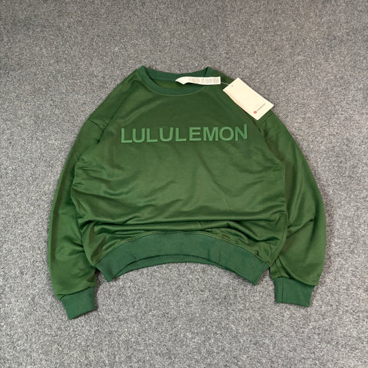 Lululemon logo green crewneck